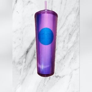 NWT Starbucks Limited Edition 2022 Purple Kaleidoscope 24 Ounce Cold Cup Tumbler